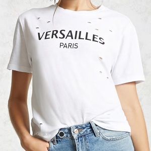 🌟distressed Versailles, Paris t-shirt